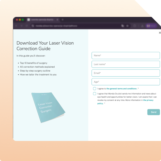 Form showing downloaded laser vision checklist